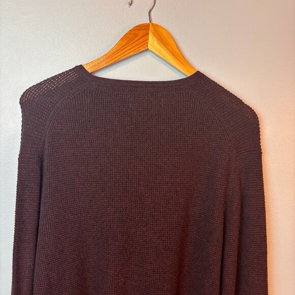 Marc Anthony Luxury Blend Slim Fit Henley Sweater Size XL Burgundy NWOT - Picture 4 of 7